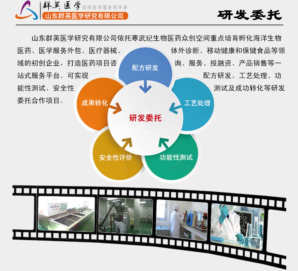 山東群英醫(yī)學(xué)研究有限公司研發(fā)委托服務(wù)項(xiàng)目